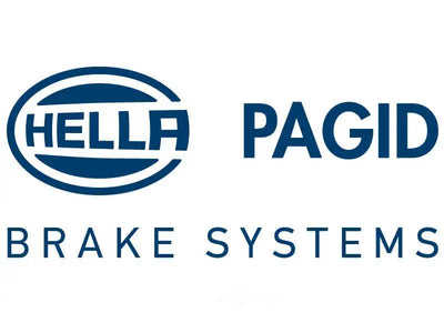 HELLA PAGID brake systems logo on Hella 355021511 brake pad set for disc brakes