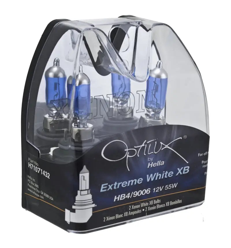 Hella 9006 12V 55W Xen White Bulb (Pair) - Powersports