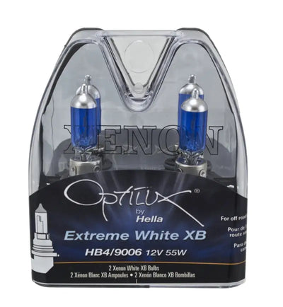 Hella 9006 12V 55W Xen White Bulb (Pair) - Powersports