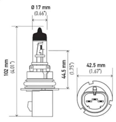 Hella Bulb 9007 12V 65/55W Xen Wht Xb (2) - Lights
