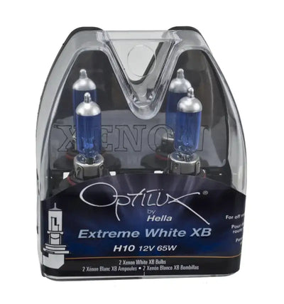 Hella H10 12V 65W Xen White Bulb (Pair) - Truck & Automotive