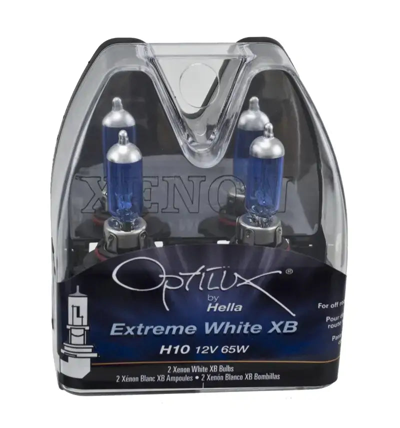 Hella H10 12V 65W Xen White Bulb (Pair) - Truck & Automotive