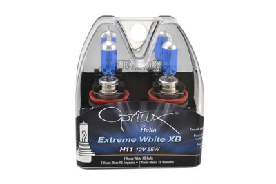 Hella H11 12V 55W Xenon White XB Bulb (Pair) - Truck & Automotive