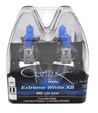 Hella H3 12V 55W Xen White XB Bulb (Pair) - Truck & Automotive