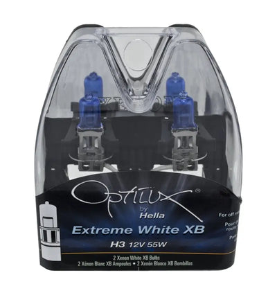 Hella H3 12V 55W Xen White XB Bulb (Pair) - Truck & Automotive