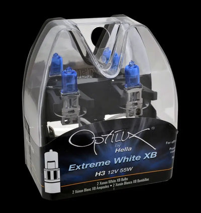 Hella H3 12V 55W Xen White XB Bulb (Pair) - Truck & Automotive