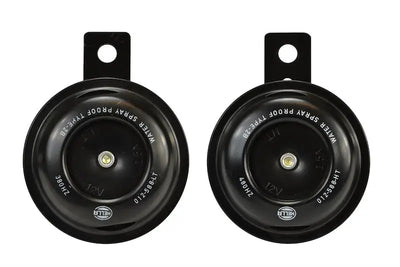 Hella Horn Kit Bx Blk Disc Mcycle 12V Univ - Truck & Automotive
