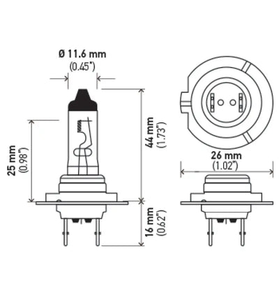 Hella Optilux 12V/55W H7 Extreme Blue Bulb (Pair) - Truck & Automotive