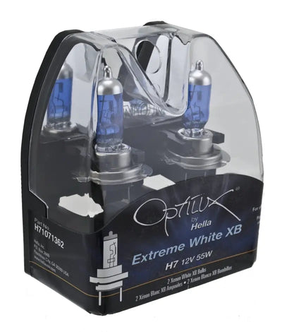 Hella Optilux 12V/55W H7 Extreme Blue Bulb (Pair) - Truck & Automotive