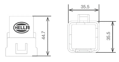 Hella Relay 12V 20/40A Spdt Res Wthr - Truck & Automotive