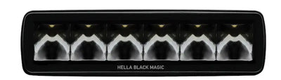 Hella Universal Black Magic 6 L.E.D. Mini Light Bar - Spot Beam - Truck & Automotive