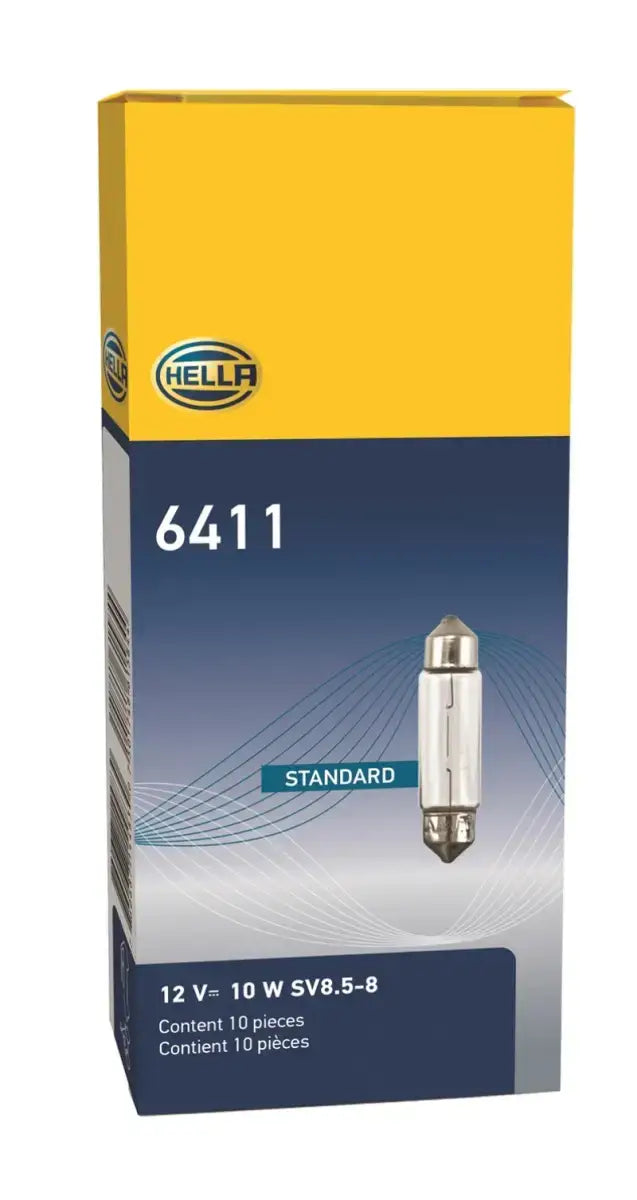 Hella Universal Clear 12V 10W 10x41mm T3.25 Bulb - Truck & Automotive