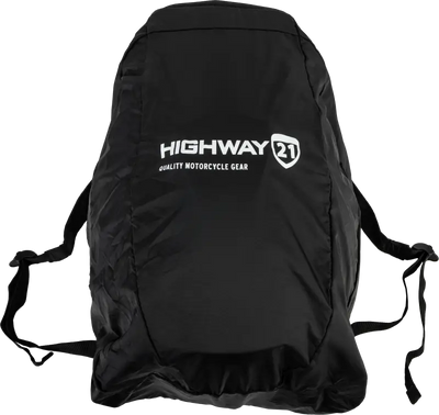 Highway 21 Sleek Black Compact Backpack - HIGHWAY 21