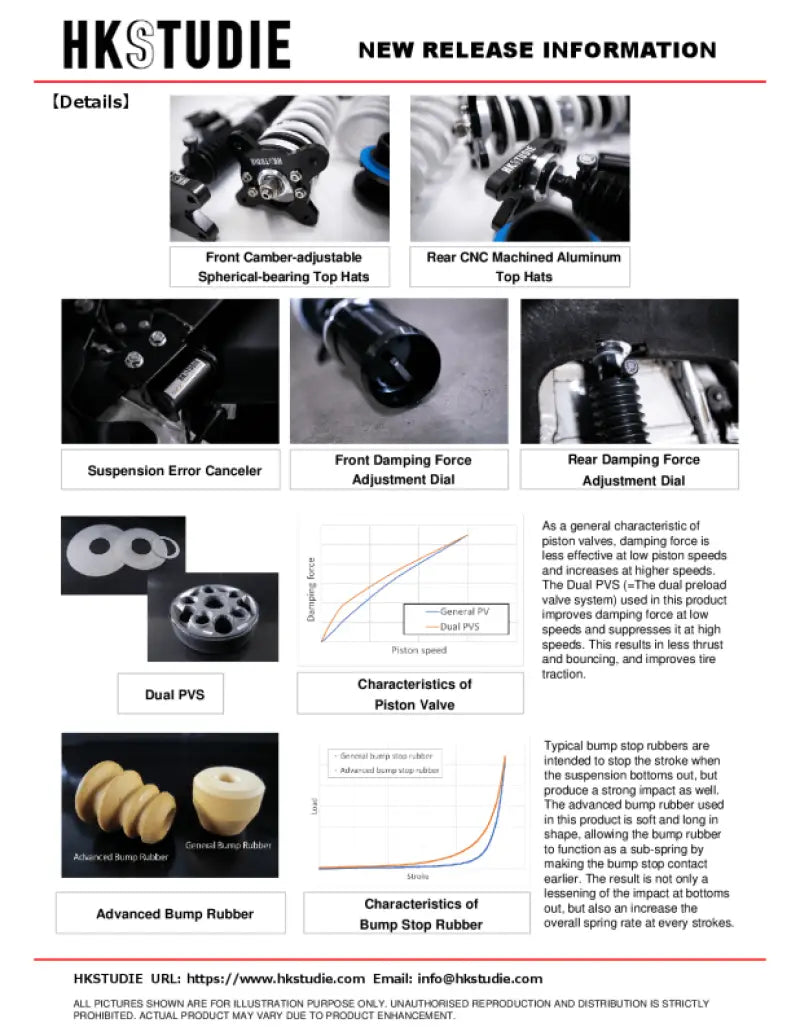 HKS HKSTUDIE SUSPENSION with CANCELLER for G80/G82 - Suspension