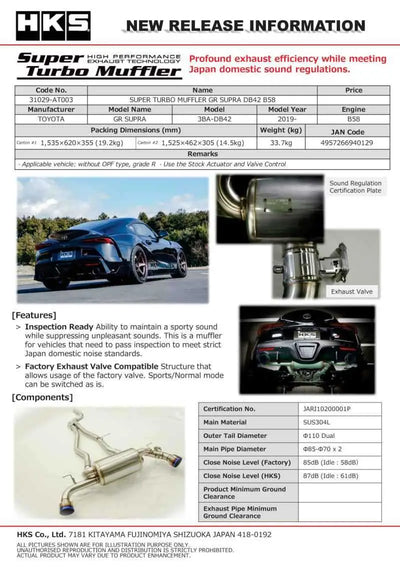 HKS 31029-AT003