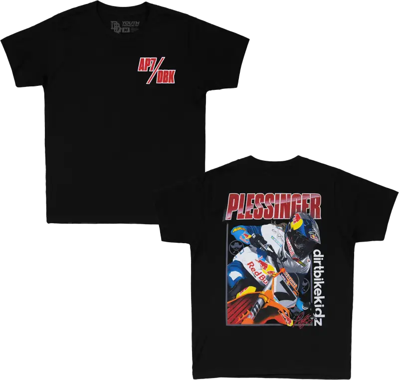 Ap7 Holeshot Youth Tee Black Ym - DBK