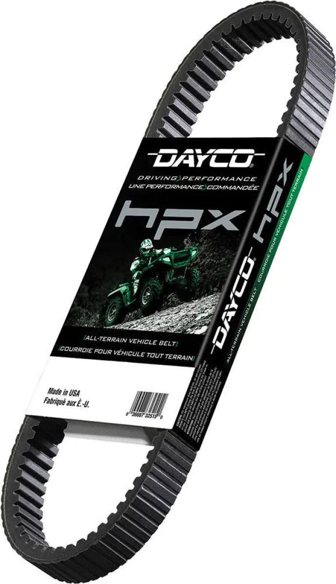 Dayco HPX all-terrain vehicle belt for HPX2249 Hpx Atv Belt model