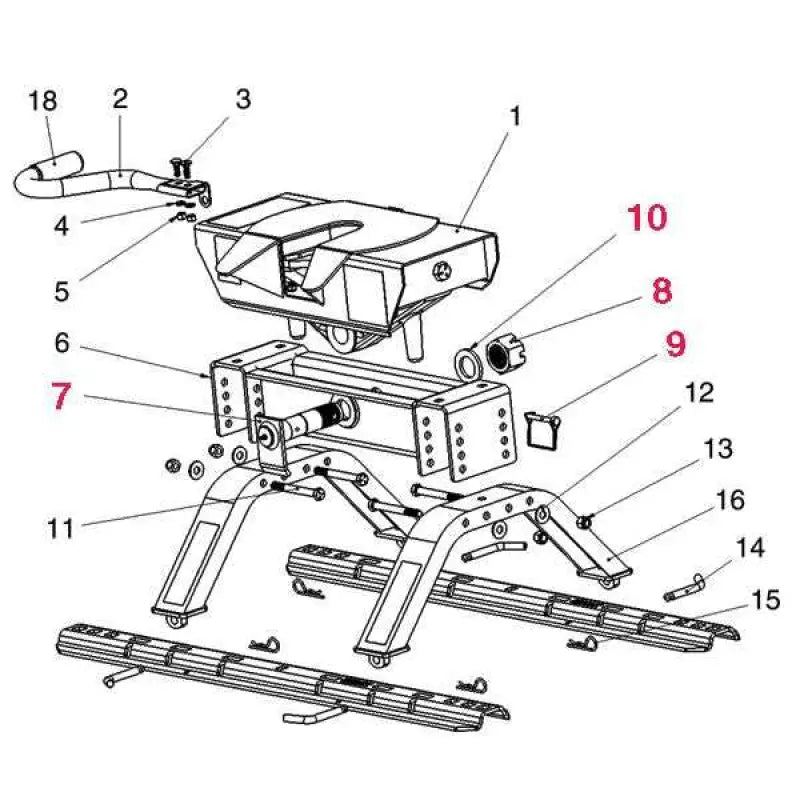 31574 Fifth Wheel Trailer Hitch Hardware