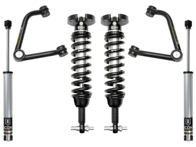 ICON 2019+ GM 1500 1.5-3.5in Stage 2 Suspension System with Tubular UCA, featuring Delta Joint technology for enhanced durability and performance.