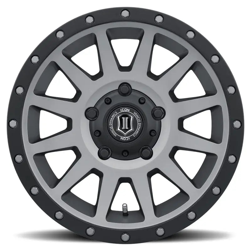 ICON Compression 17x8.5 5x150 25mm Offset 5.75in BS 110.1mm Bore Titanium Wheel - 2017855557TT