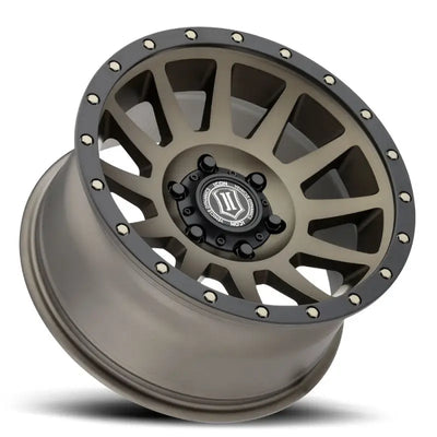 ICON Compression 17x8.5 6x5.5 0mm Offset 4.75in BS 106.1mm Bore Bronze Wheel - 2017858347BR