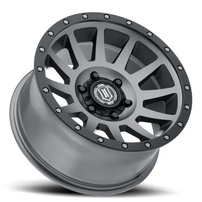 ICON Compression 17x8.5 6x5.5 0mm Offset 4.75in BS 106.1mm Bore Titanium Wheel - 2017858347TT