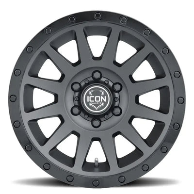 Gray alloy wheel for ICON Compression 18x9 double black RV parts & accessories