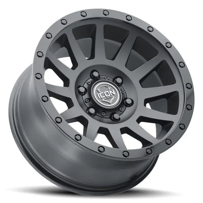Gray alloy wheel for ICON Compression 18x9 5x150 double black rv parts & accessories