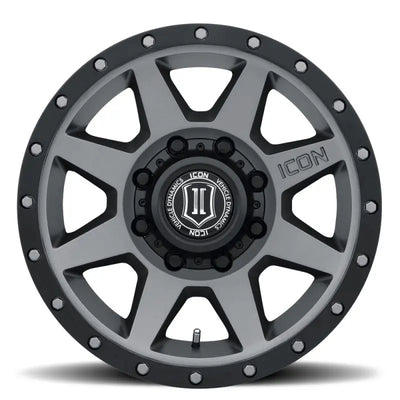 ICON Rebound 17x8.5 8x6.5 13mm Offset 5.25in BS 121.4mm Bore Titanium Wheel - 1817858052TT