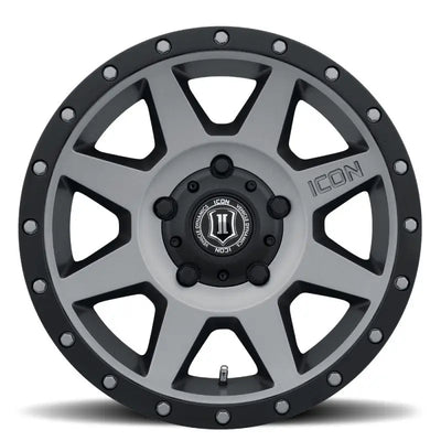 ICON Rebound 18x9 5x150 25mm Offset 6in BS 110.1mm Bore Titanium Wheel - 1818905560TT