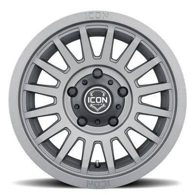 ICON Recon SLX 17x8.5 6x5.5 BP 0mm Offset 4.75in BS 106.1mm Bore Charcoal Wheel - Truck & Automotive