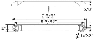 ILL70CB Optronics Led 8In Strip; 12V; Clear;W/Oswitch - Interior Light