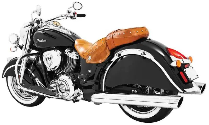 IN00041 Liberty Slip Ons 4" Chrome W/Chrome Tip Indian