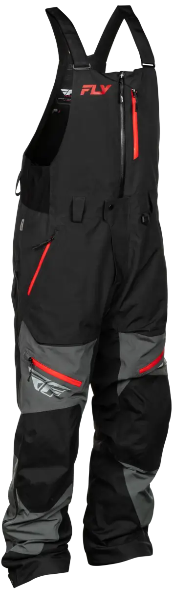 Incline Bib Grey/Black 2x - FLY RACING