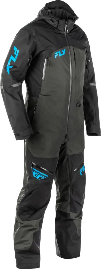 Incline Monosuit Black/Grey/Blue Mt - FLY RACING