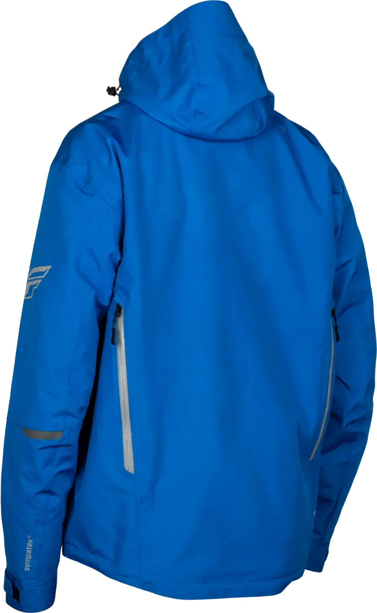 Incline Jacket Blue/Grey Lg - FLY RACING