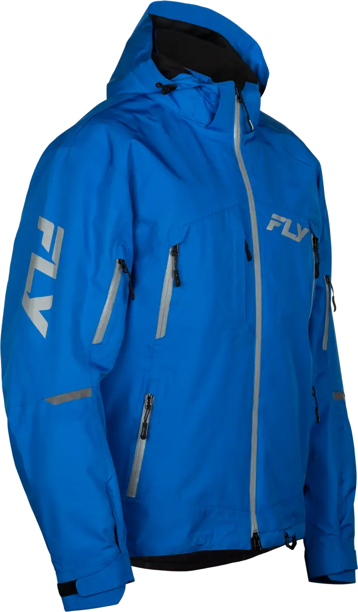 Incline Jacket Blue/Grey Lg - FLY RACING
