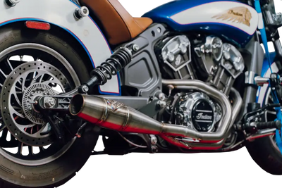 SAWICKI Indian Scout Full Length Cannon Brushed Ss
