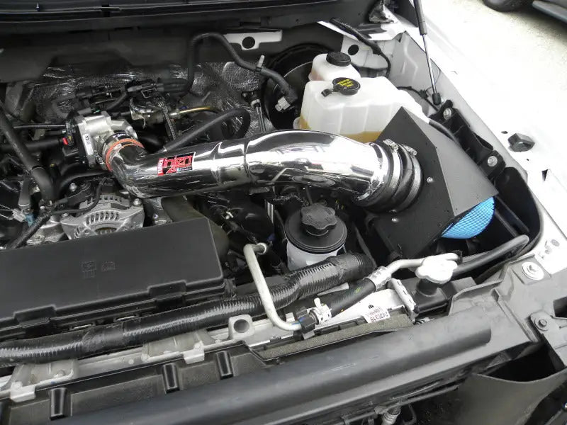 Injen 09-10 Ford F-150 2 valve V8 4.6L Wrinkle Black Power-Flow Air Intake System - Truck & Automotive