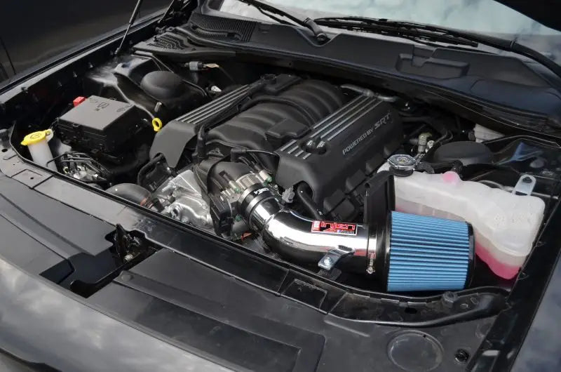 Injen 11-20 Dodge Challenger SRT-8 6.4L V8 Wrinkle Black Power-Flow Short Ram Intake - Truck & Automotive