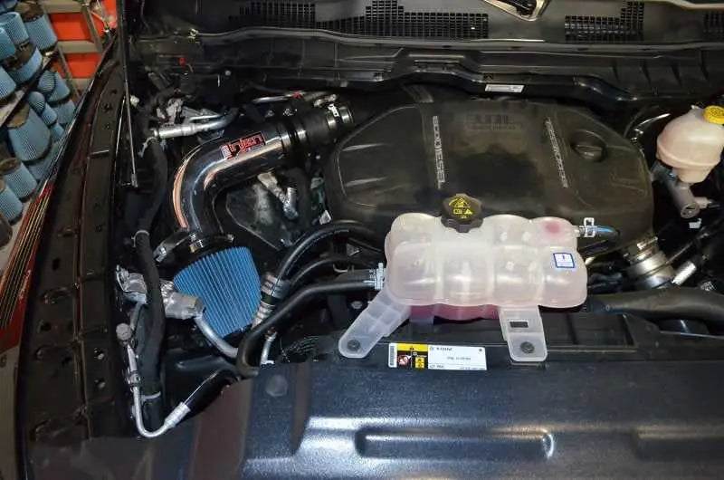 Injen 14-18 Dodge Ram 3.0L V6 Wrinkle Black Power-Flow Short Ram Intake 