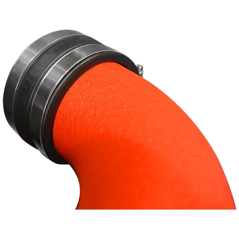 Injen 16-18 BMW 330i B48 2.0L Wrinkle Red Cold Air Intake, showcasing the high-quality aluminum air intake tube with a distinct red finish and precision engineering.