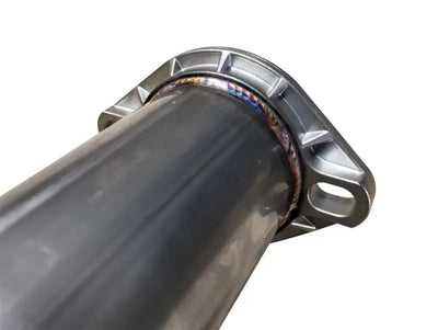 Metal pipe with welded flange for Ford Focus RS with black chrome tips exhaust system