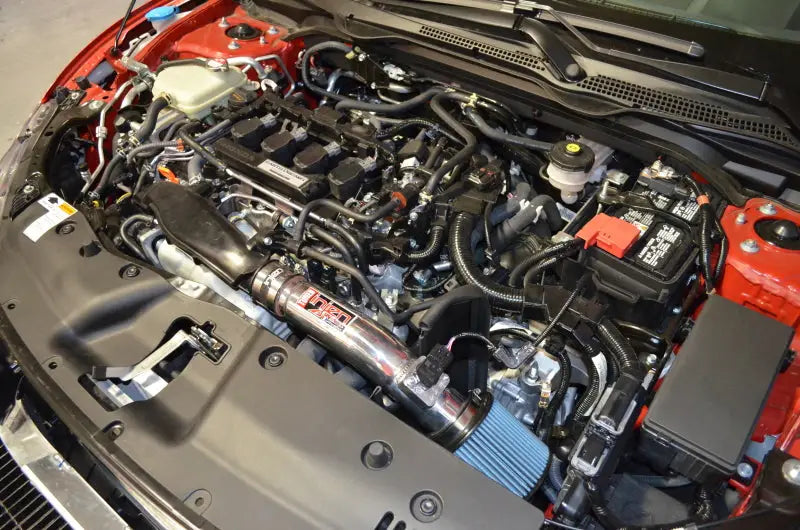 Injen 16-21 Honda Civic 1.5L 4 Cyl. Wrinkle Red Short Ram Intake - Truck & Automotive
