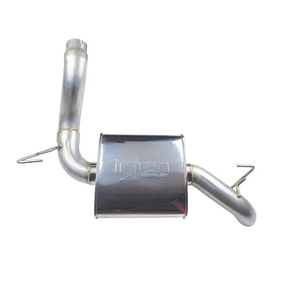 Shiny metal high tuck axle exhaust system for Jeep Wrangler JL 18-20 by Injen