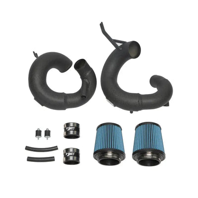 Injen 19-21 Genesis G70 V6-3.3L Twin Turbo SP Short Ram Air Intake System - Wrinkle Black - Truck & Automotive