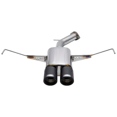 Polished stainless steel exhaust system with black tips for Hyundai Veloster performance