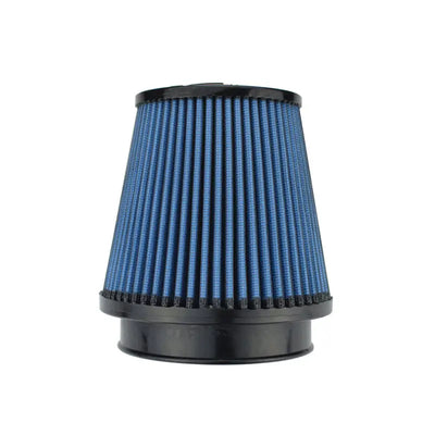 Injen NanoWeb Dry Air Filter featuring a 4in Flange ID, 5.5in Base, 5.4in Height, and 4in Top, designed for high performance and engine protection.