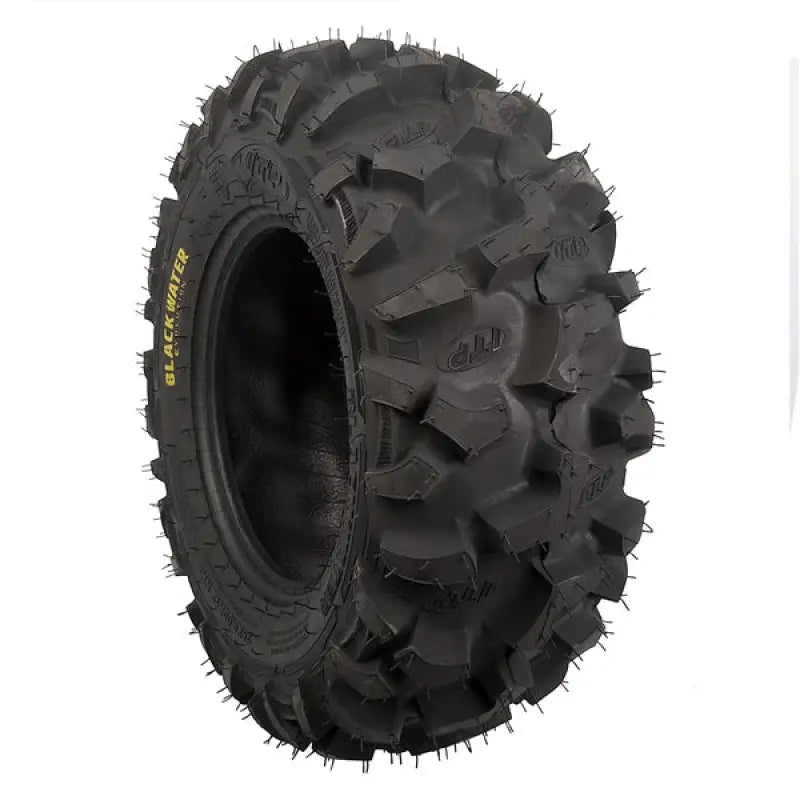 Black off-road tire from ITP Tires Blackwater Evol series for rugged trails