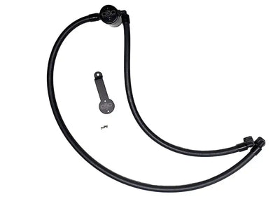 J&L 20-21 Jeep Gladiator 2.0L (Excl Hybrid Models) Driver Side Oil Separator 3.0 - Black Anodized - Truck & Automotive